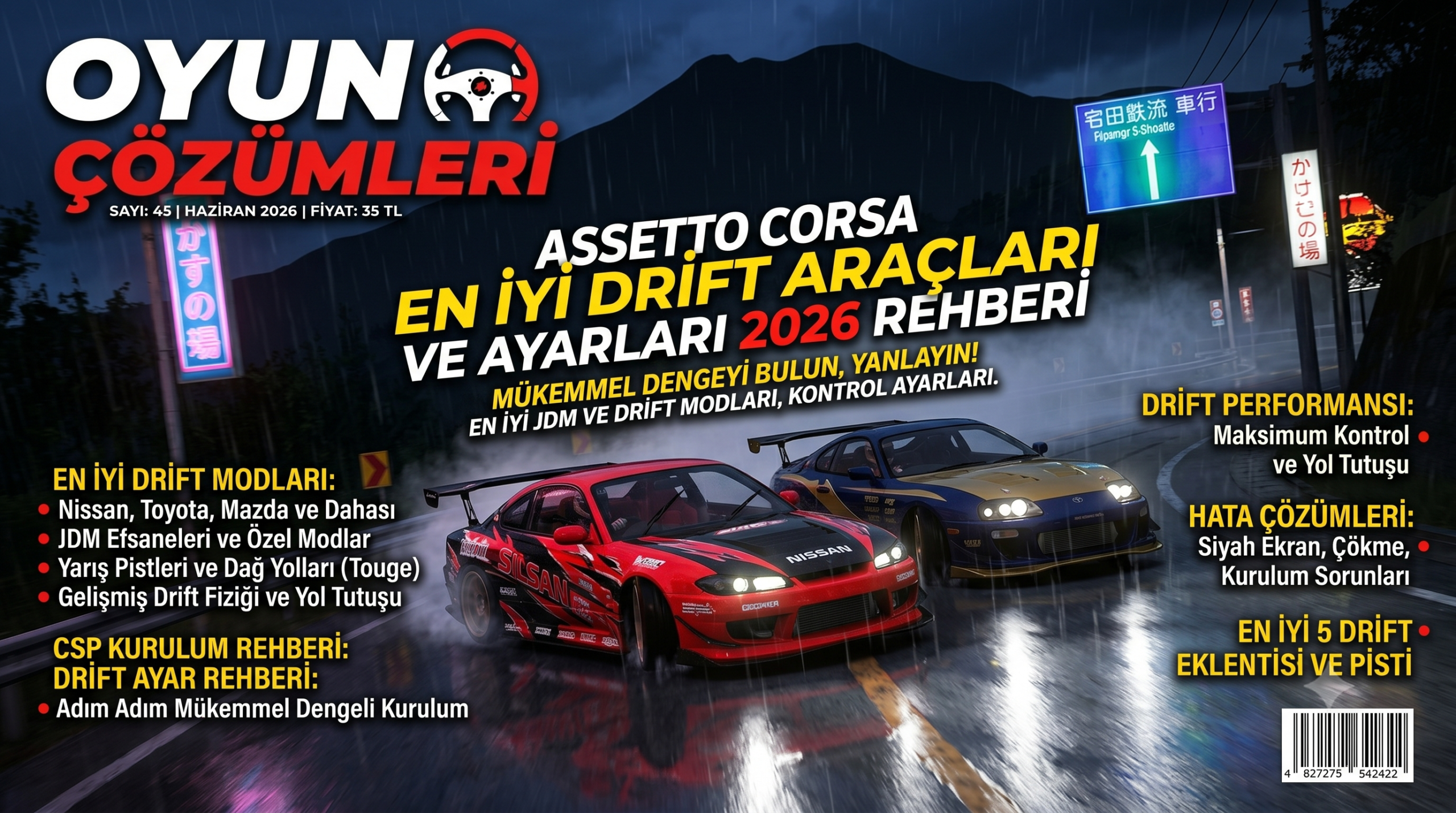 Assetto Corsa WDTS ve VDC paketi içindeki en iyi drift araçları
