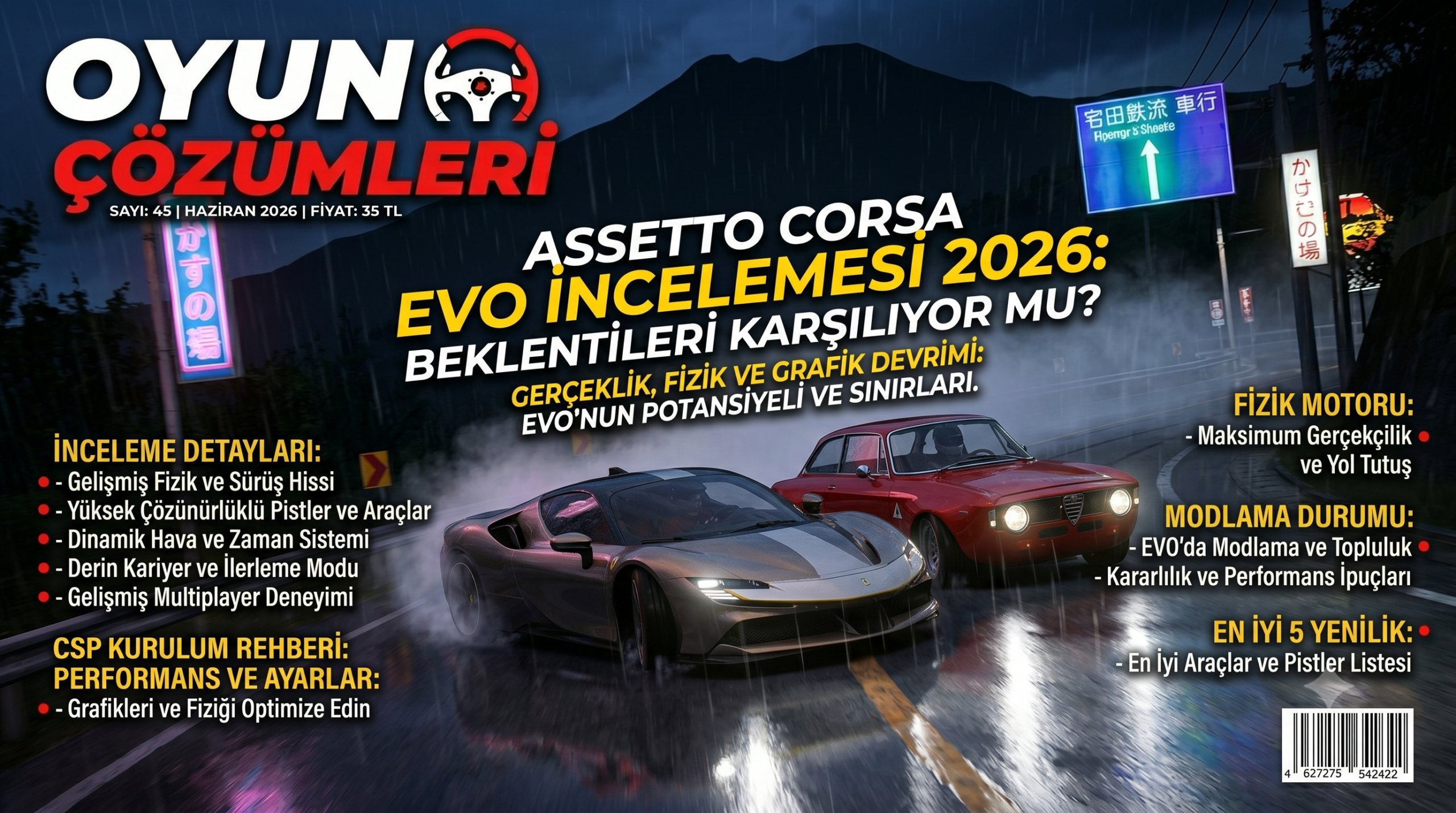 Assetto Corsa EVO erken erişim sürümü sürüş fizikleri ve güncel grafik incelemesi