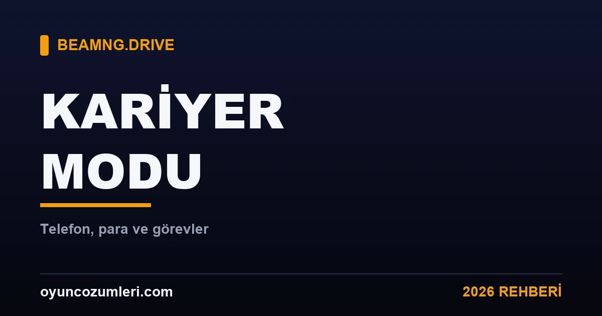 BeamNG kariyer modu rehberi kapak görseli