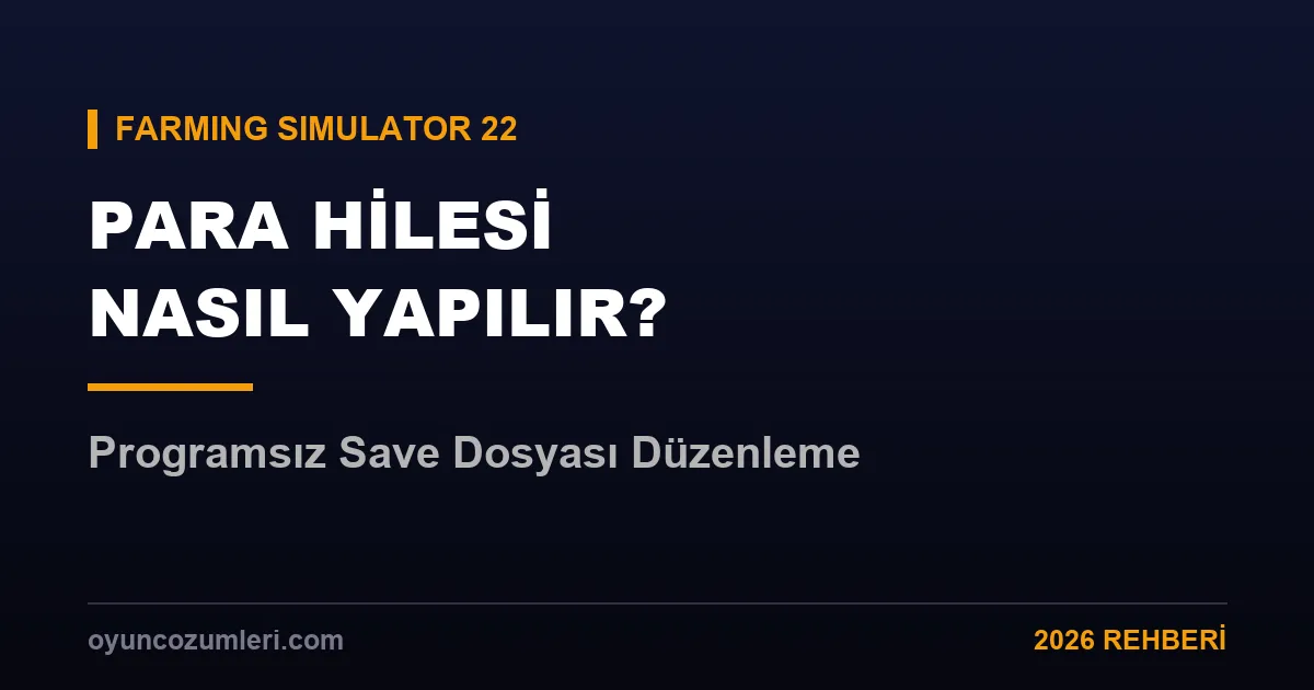 fs22 para hilesi