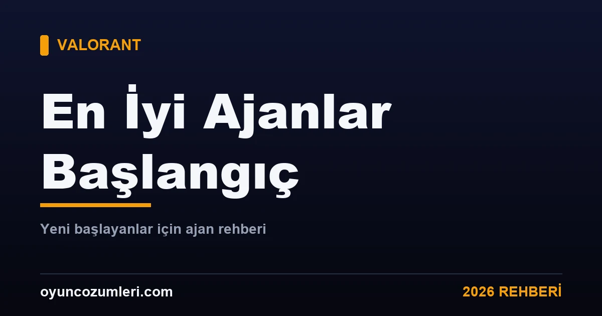 Valorant yeni başlayanlar için en iyi ajanlar rehberi kapak görseli