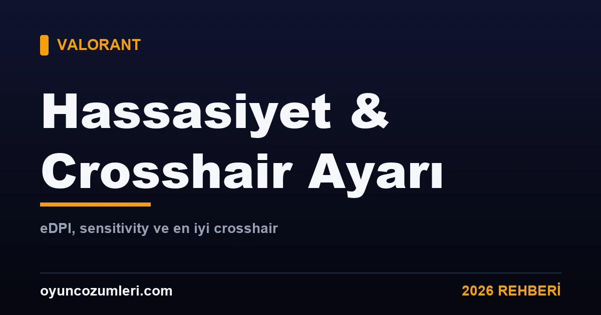Valorant hassasiyet ve crosshair ayarları rehberi kapak görseli