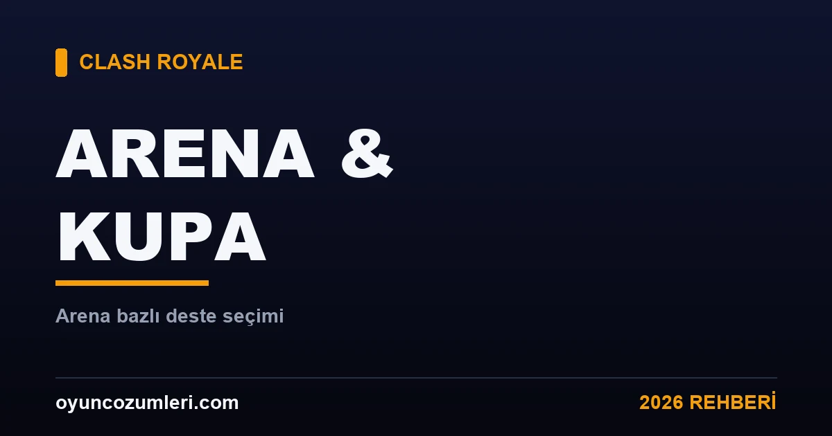 Clash Royale arena ve kupa rehberi kapak görseli