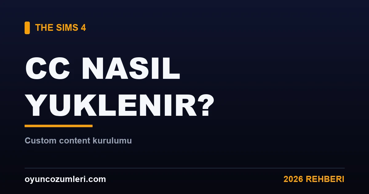 The Sims 4 CC (Custom Content) Nasıl Yüklenir?